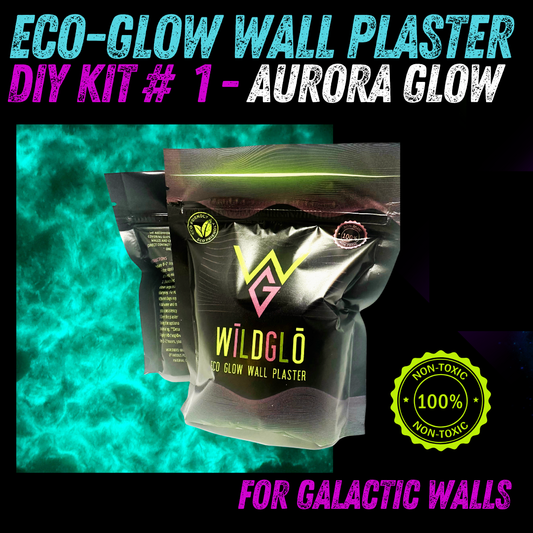 Eco Glow Plaster + Aurora Glow Kit- Includes plaster, glow pigment and trowel
