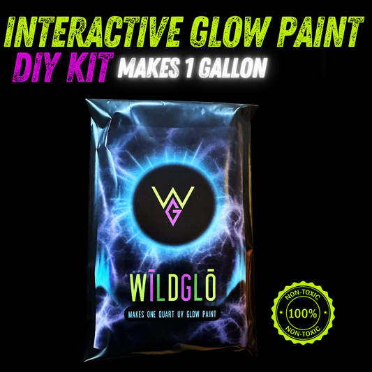 Uv Interactive glow paint DIY makes 1 gallon - invisible by day